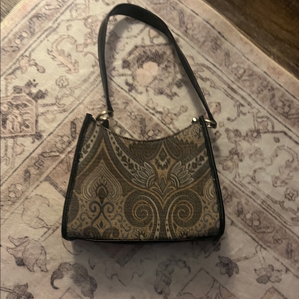 Liz Claiborne Tan and Black Shoulder Bag